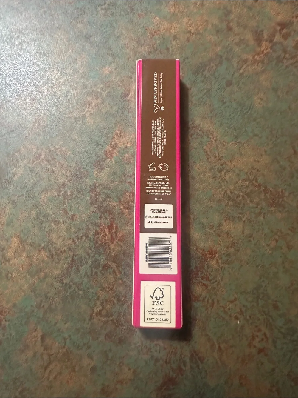 Discontinued New Lime Crime Bushy Brow Pen Baby Brown (Cool Light Brown)